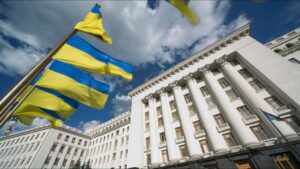 Церемонія зустрічі Володимира й Олени Зеленських у резиденції Президента Чехії Празький град