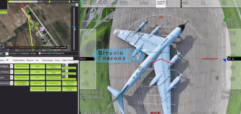 З’явилося відео атаки СБУ на російські аеродроми