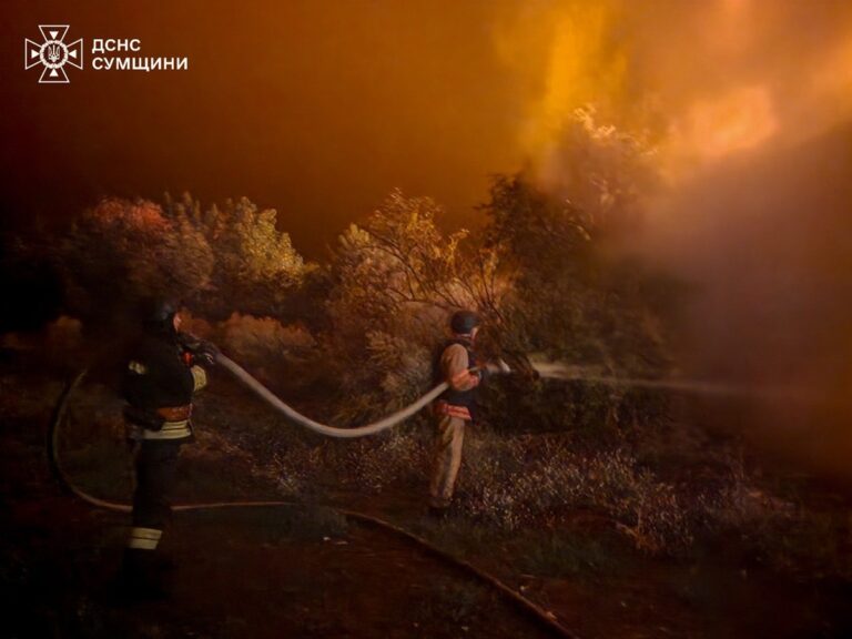 На Сумщині через обстріли виникли пожежі