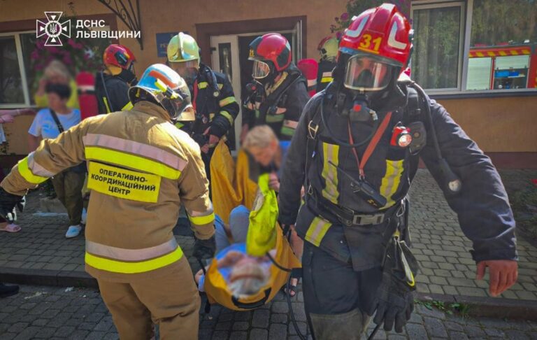 Під Львовом сталася пожежа в пансіонаті для літніх людей