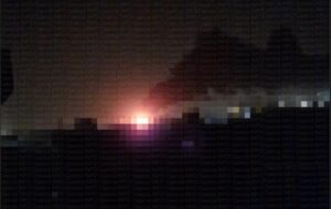 У Чорноморську після атаки БПЛА спалахнули пожежі