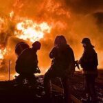 На Київщині внаслідок вибухів виникли пожежі – ОВА