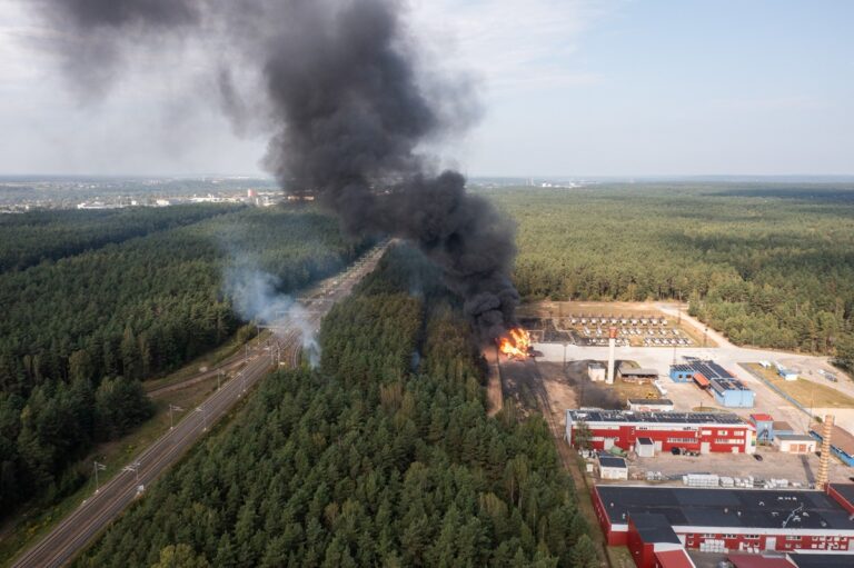 У Вільнюсі вибухнули вагони зі зрідженим газом