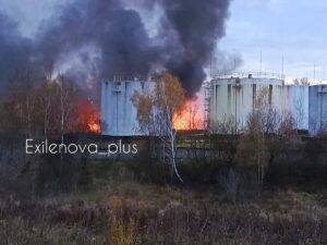 У Підмосков’ї зайнялася нафтобаза після атаки БпЛА