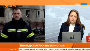 ‼️Міністр МВС на місці ракетного обстрілу у Тернополі