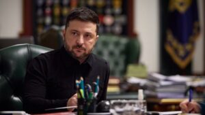 Спілкування Президента України Володимира Зеленського з журналістами