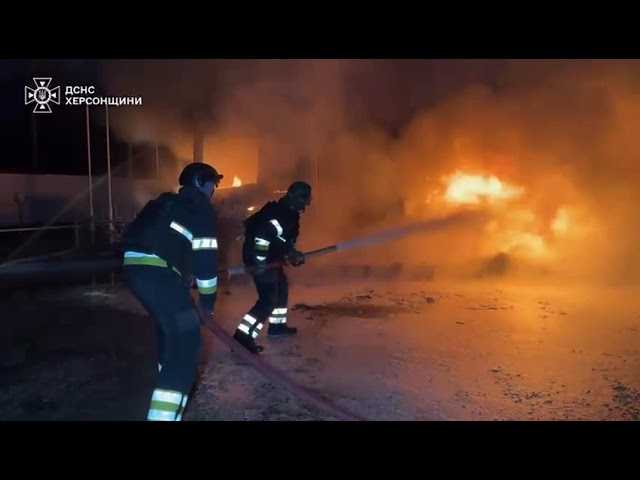 Херсон: російський дрон атакував паливозаправник на території однієї з АЗС міста