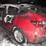 У Києві спалили автомобілі Tesla на замовлення РФ