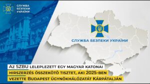 Az SZBU leleplezett egy magyar katonai hirszerzés összekötö tisztet