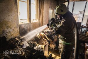 У Харкові загинула жінка, вистрибнувши під час пожежі з вікна 13 поверху