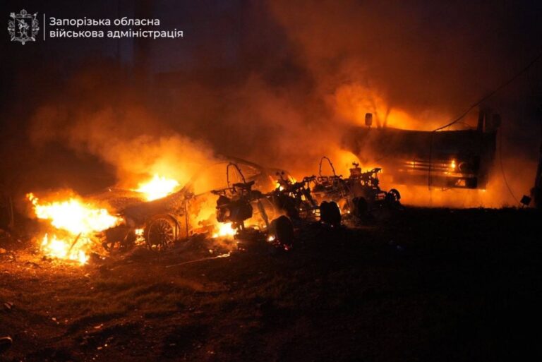 Наслідки комбінованого обстрілу Запоріжжя показали в ОВА