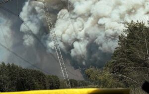 У Чорнобильській зоні спалахнула велика пожежа