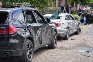 З’явилося відео удару по Запоріжжю