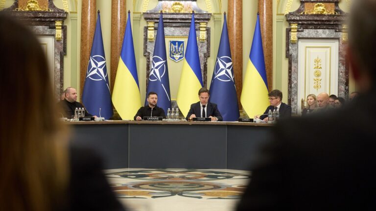 Звернення Володимира Зеленського до учасників засідання Ради Україна – НАТО в Києві