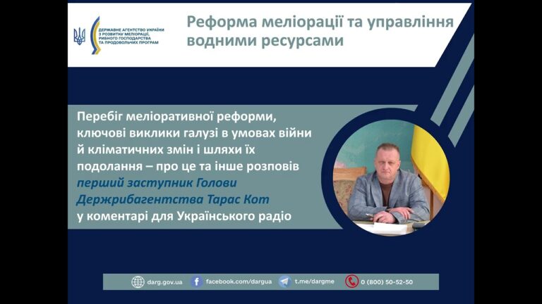 Реформа меліорації та управління водними ресурсами