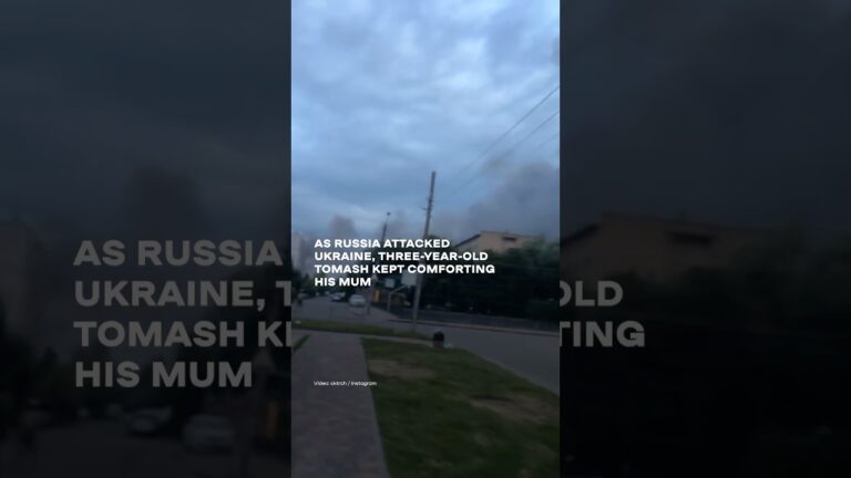 “I am with you, mum. Don’t be scared”, 3-year-old Tomash during Russia’s attack