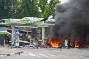 Росіяни атакували АЗС у Запоріжжі