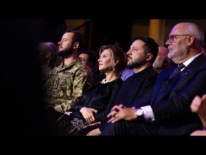 Виступ Володимира Зеленського під час церемонії нагородження відзнакою «Національна легенда України»